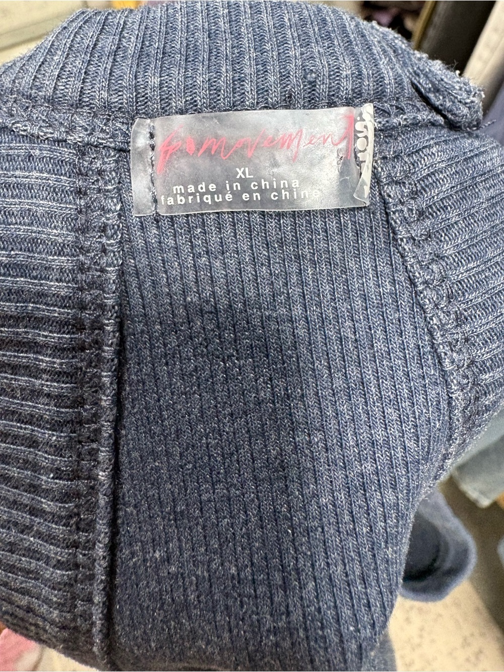 Free People FP Movement Go To Set Navy Blue - Picture 4 of 6